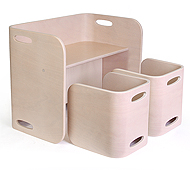 コロコロチェア&デスク:アイボリー